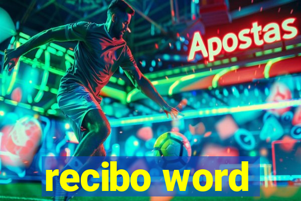 recibo word